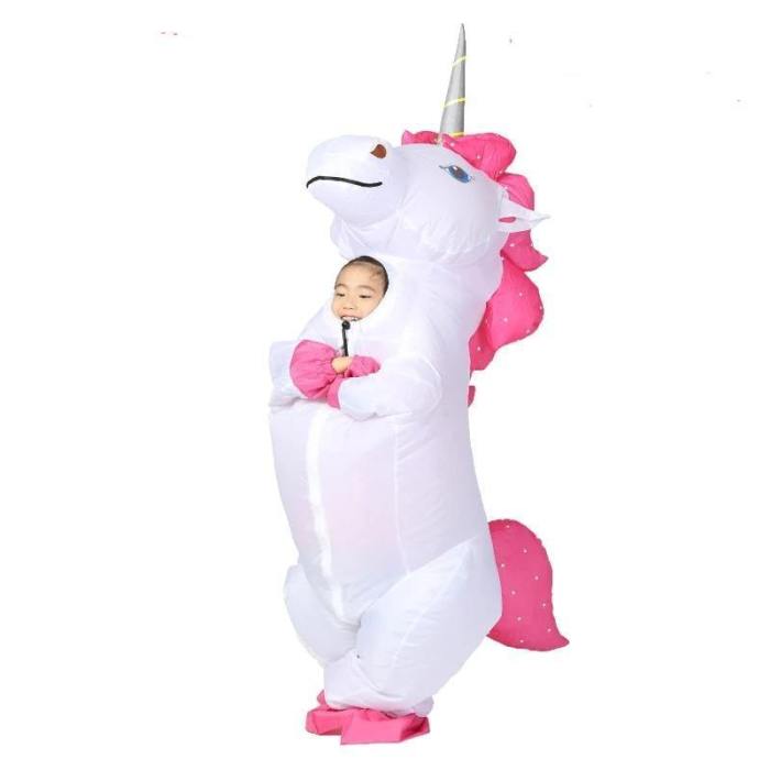 Unicorn Inflatable Costume For Adult Kid Halloween Party Costume Carnival Mascot Costume Purim Christmas Cosplay Clothing