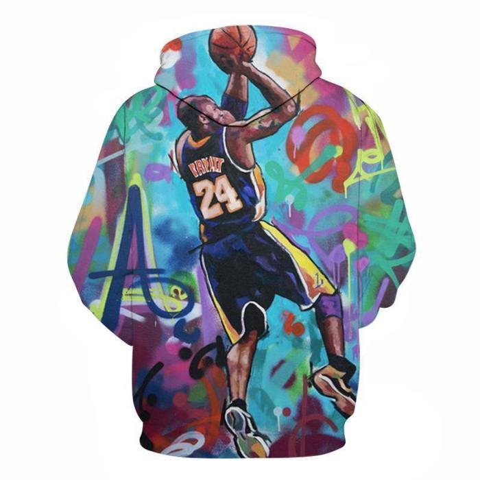 Blue Kobe Bryant 3D - Sweatshirt, Hoodie, Pullover