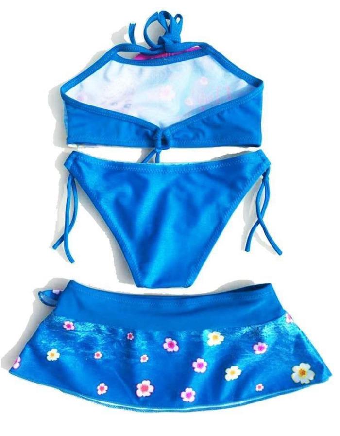 New Summer Baby Girls Elsa Anna Swimwear Bikini Set Swimsuit