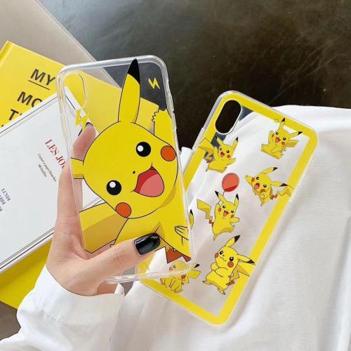 Pikachu Pokemon Cartoon Character Transparent Phone Case