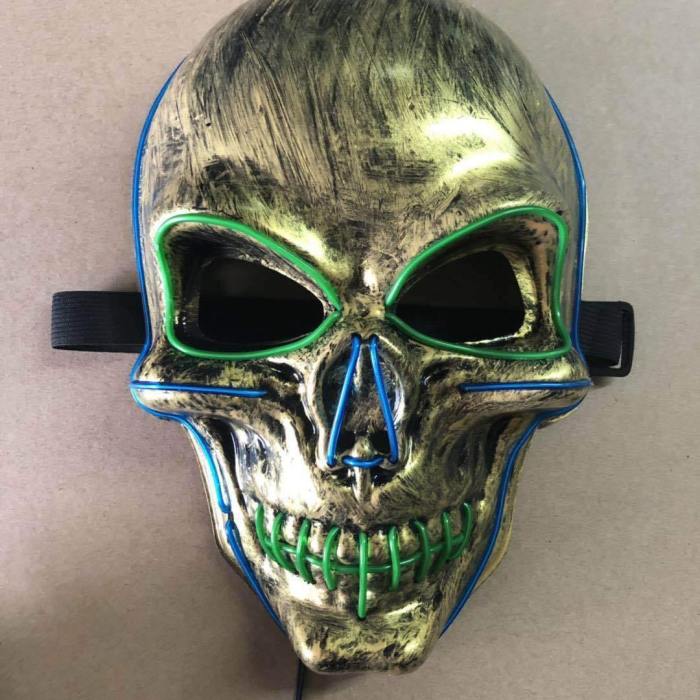 Halloween Skull Mask Led Masks Cosplay Party