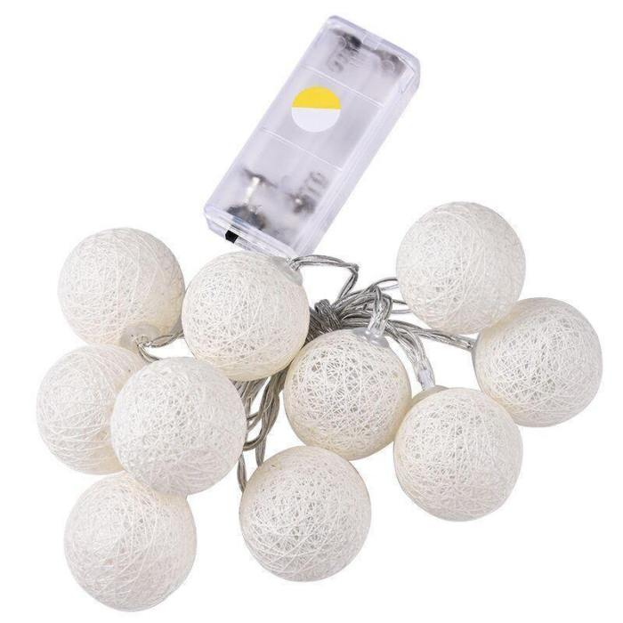 Cotton Ball Light Dry Battery String Lights