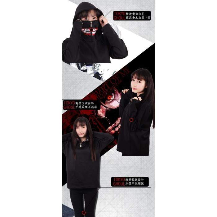 New Tokyo Ghoul hooded hoody Anime Ken Kaneki Cosplay Hooded overcoat Fashion Men 3D Short Sleeve hoodies
