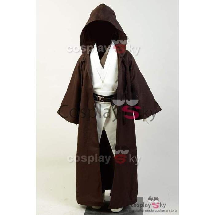 Star Wars Kenobi Jedi Cosplay Costume Child Version