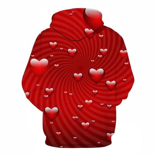 Heart Swirl 3D - Sweatshirt, Hoodie, Pullover