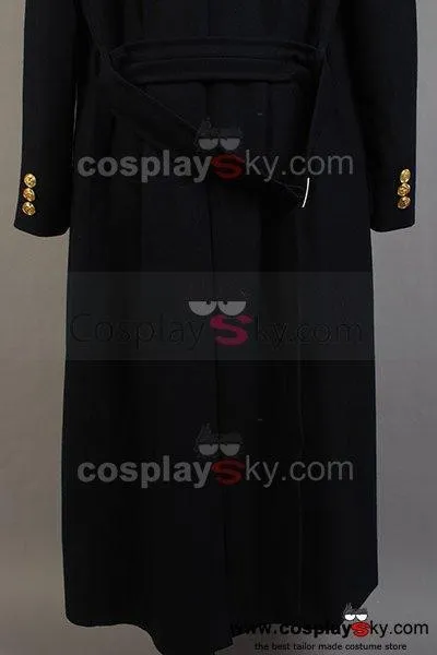 Torchwood Doctor Captain Jack Harkness Wool Trench Coat Dark Blue Version
