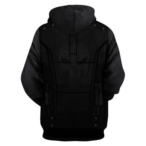 Unisex Punisher Hoodies Pullover 3D Print Jacket Sweatshirt
