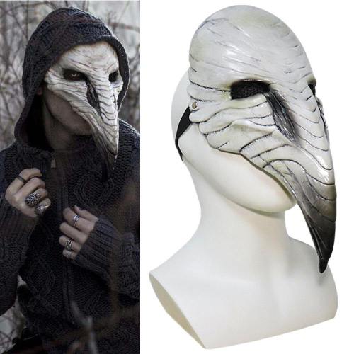 Plague Doctor Steampunk Bird Latex Mask With Led Light Halloween Props