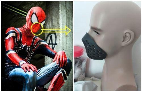 Spider Man Silicone Cover Face Shell Spiderman Cosplay Halloween Props