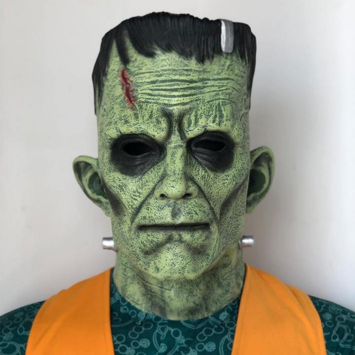 Frankenstein Horror Cosplay Latex Mask Helmet Halloween Costume Props