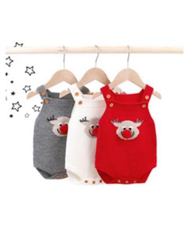 Knitted Baby Romper Reindeer Toddler Knitted Romper