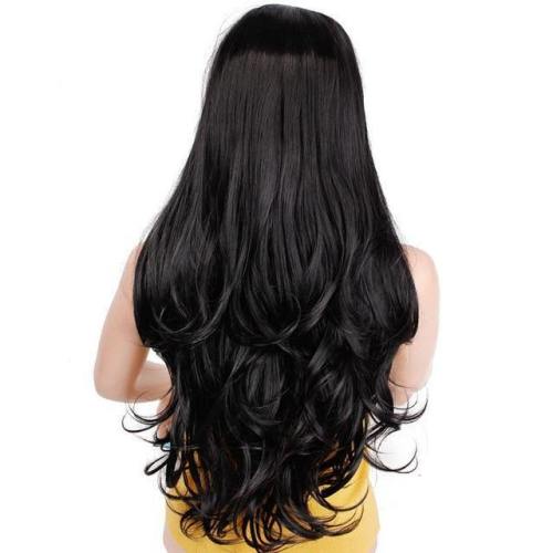 Synthetic Lace Front Wig Long Wavy Purple Wigs For Black/White Women Cosplay Ombre Pink Brown Black Grey Blonde Wigs