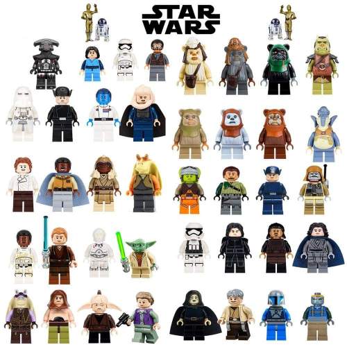 Single Sale Star Wars Luke Leia Han Solo Anakin Darth Vader Yoda Jar Jar Binks DIY Building Blocks ToyS For CHILDREN starwars