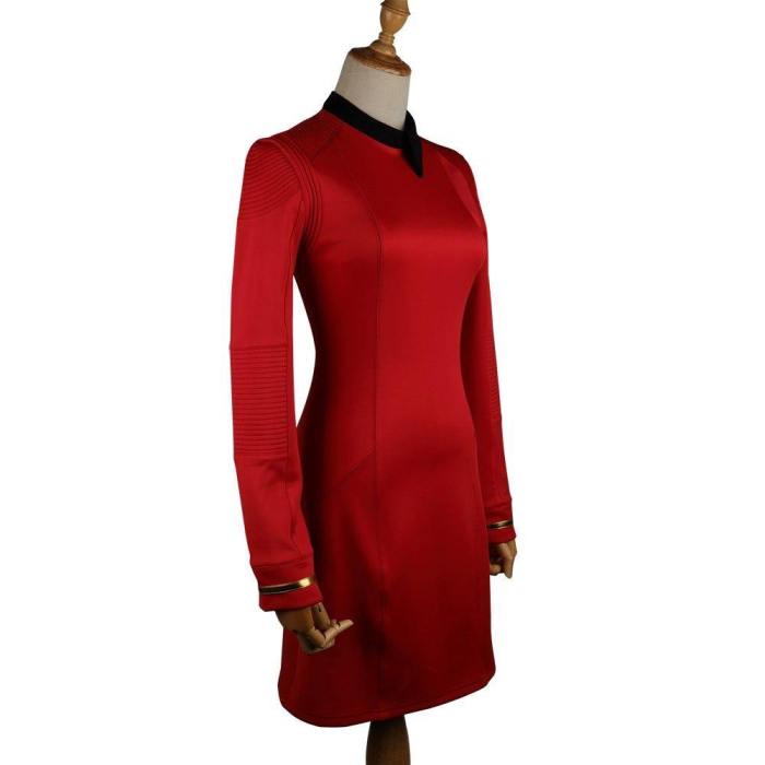 New Star Trek Discovery Season 2 Starfleet Commander Female Uniform Dress Badge Costumes Woman Adult Cosplay Costume