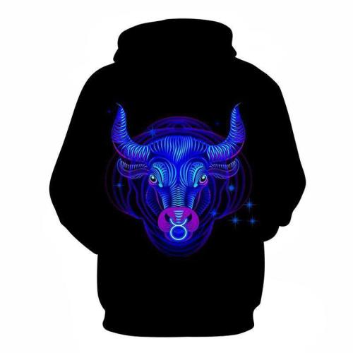 The Blue Vibrant Aries- March 21 To April 20 3D Sweatshirt Hoodie Pullover