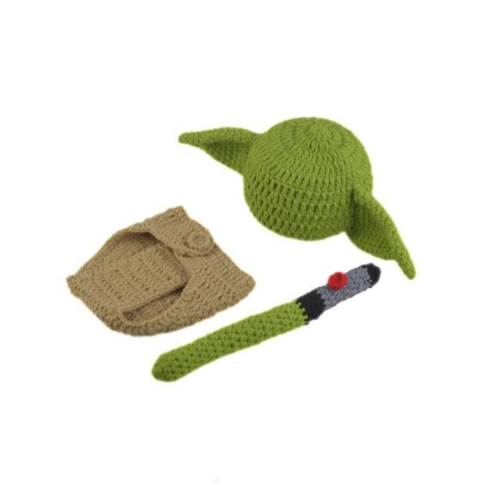 Star Wars The Mandalorian Baby Yoda Pullover Costume Born Baby Clothes Suit A Set Cosplay Star Wars Costume Prop