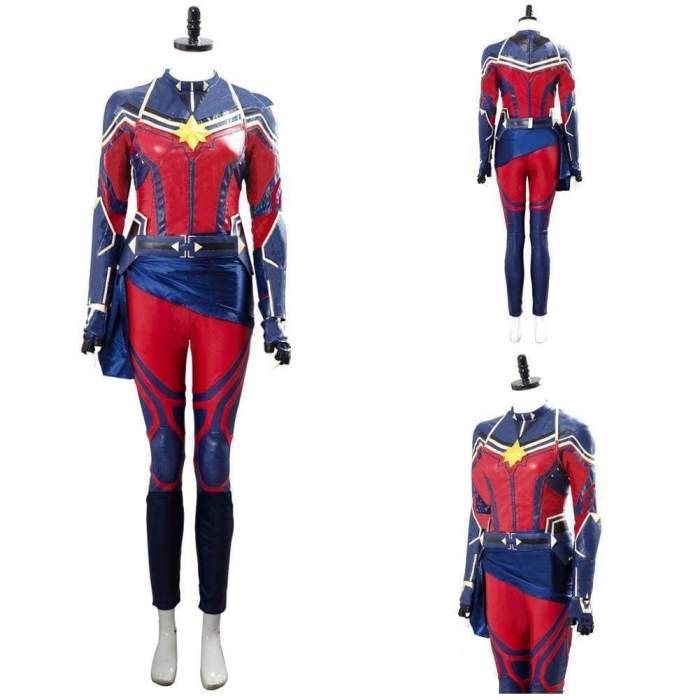 Avengers Endgame Captain Marvel Carol Danvers Cosplay Costume