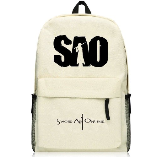 Sword Art Online Sao Kirito Cream Colored Backpack Bag