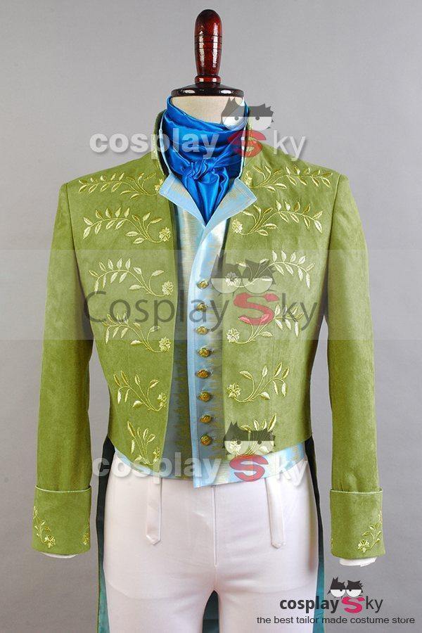 Cinderella  Film Prince Charming Attire Outfit Cosplay Costume