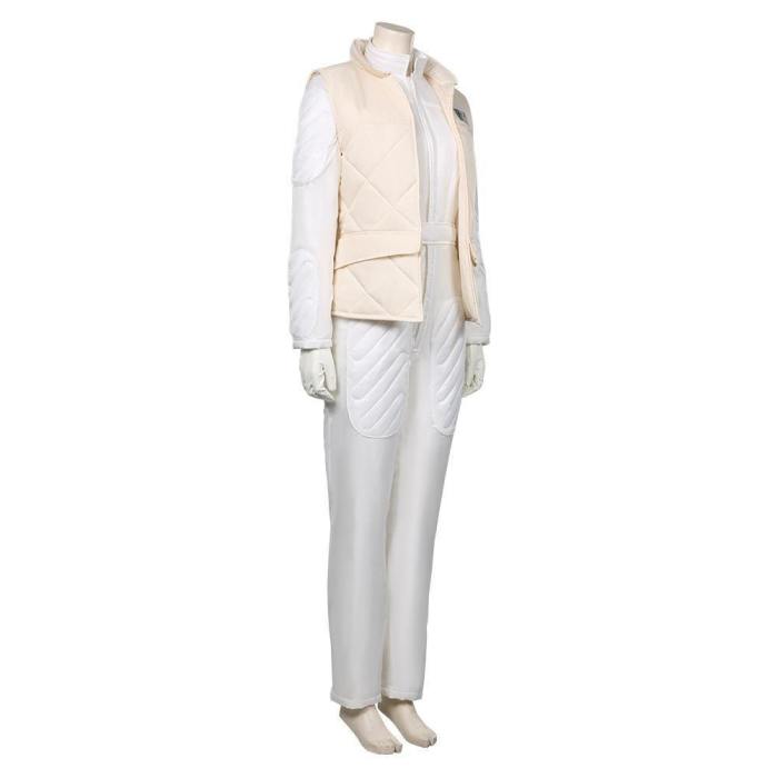 Star Wars-Leia Organa Solo Jumpsuit Vest Outfits Halloween Carnival Suit Cosplay Costume