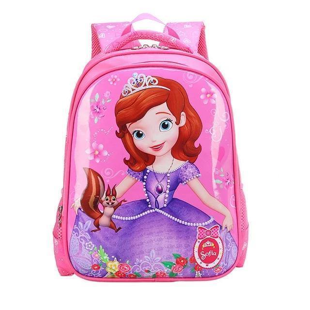 Mickey Minnie Mouse Plush Backpacks Disney Frozen Elsa Anna Snow Queen Princess Cars Kids  School Bag Girls Boys Gift