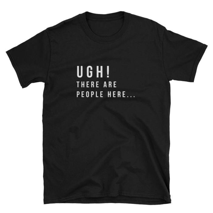  Ugh!  Short-Sleeve Unisex T-Shirt (Black/Navy)