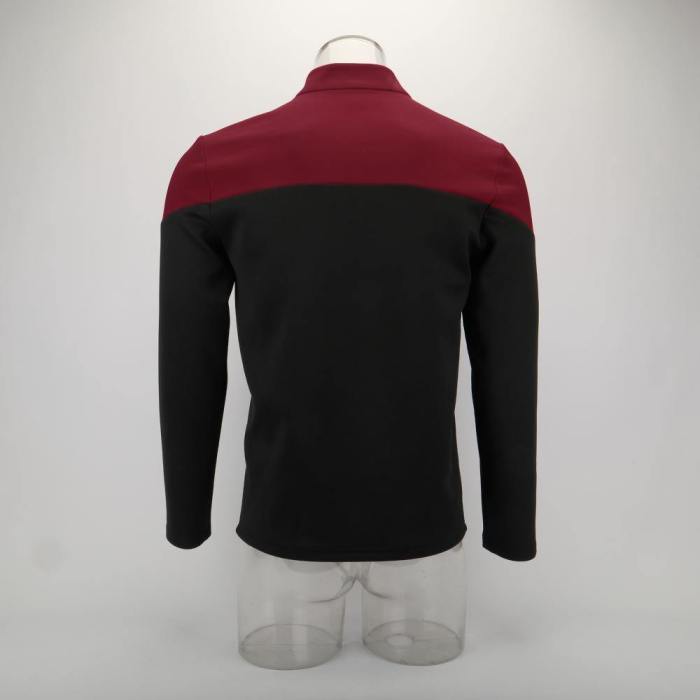 Cosplay  Star Picard Startfleet Uniform Trek New Engineering Red Top Shirts St Costume Halloween Party Prop