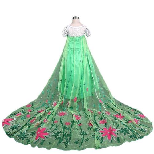 Girls Elsa Princess Dress Costume Cosplay Fancy Baby Xmas Clothes