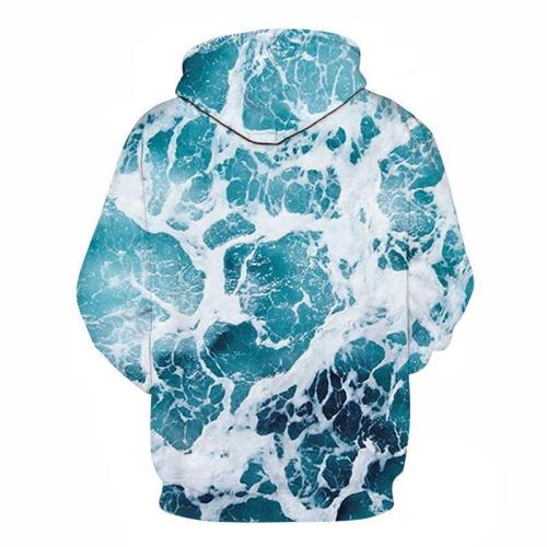 Splash Of Blue 3D Sweatshirt Hoodie Pullover