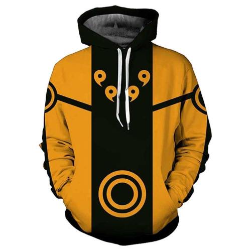 Adult Kyuubi Uzumaki Naruto Hoodies Uniform Jacket Cosplay Pullover Hoodies
