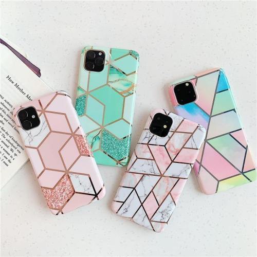 Lovely Geometric Pattern Marble Phone Case