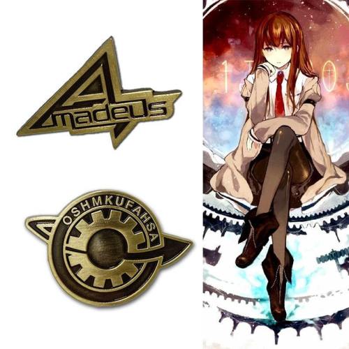 Steins Gate Cosplay The Fate Of The Stone Door Makise Badge Brooch Pin