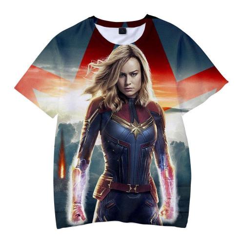Captain Marvel T-Shirt - Carol Danvers Graphic T-Shirt Csos920
