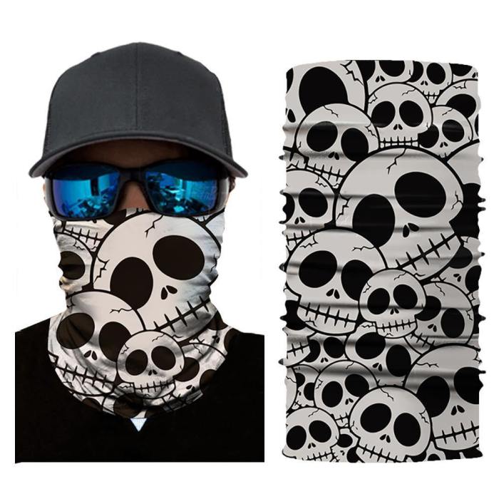 Seamless Skull Neck Gaiter Face Mask