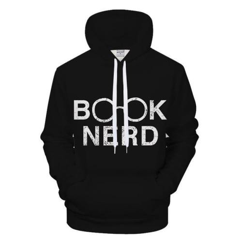 Book Nerd 3D - Sweatshirt, Hoodie, Pullover