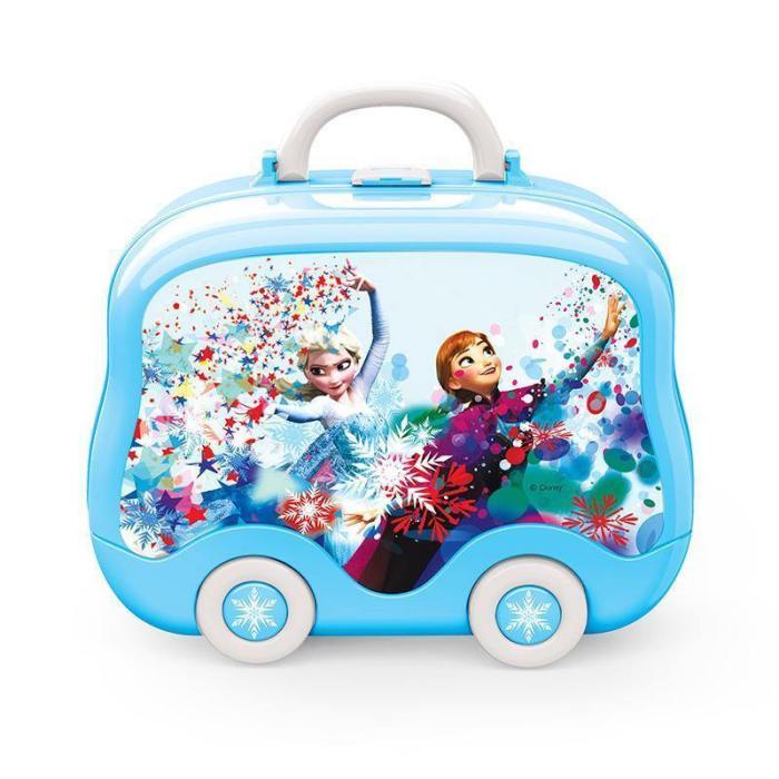  Frozen Blue Backpack Child Girl Makeup Makeup Makeup Toy Set