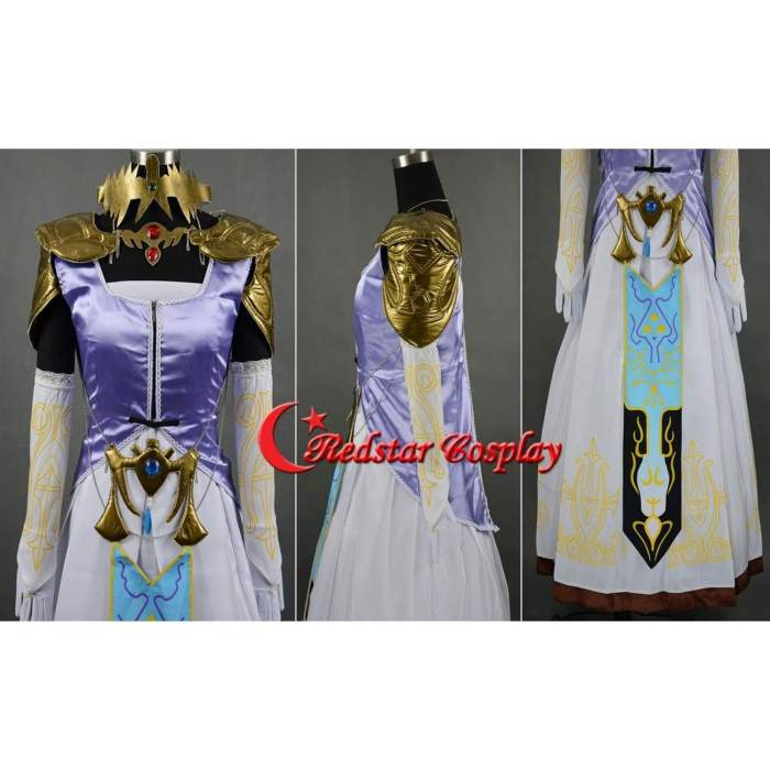 The Legend Of Zelda Princess Zelda Cosplay Costume Custom In Any Size