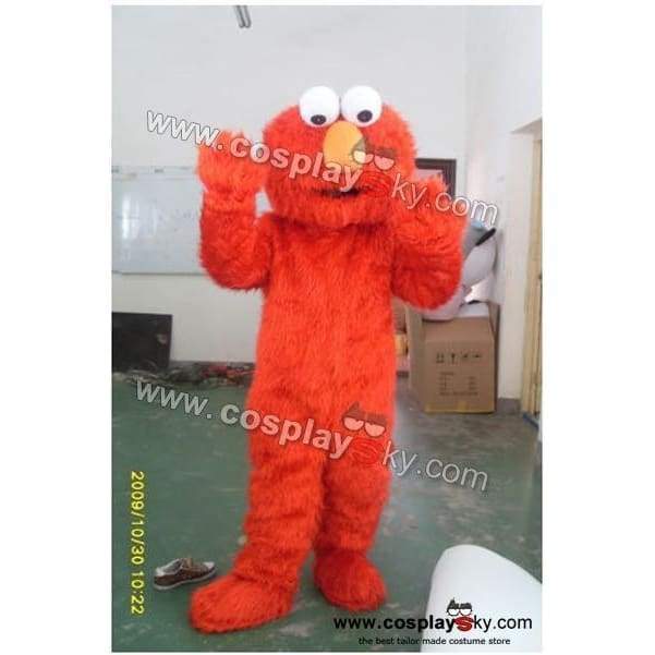 Sesame Street Muppet Elmo Mascot Costume Adult Size