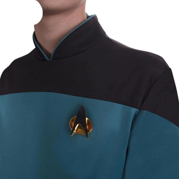 Star Trek Tng The Next Generation Jumpsuit Uniform Costume Yellow/Blue/Red