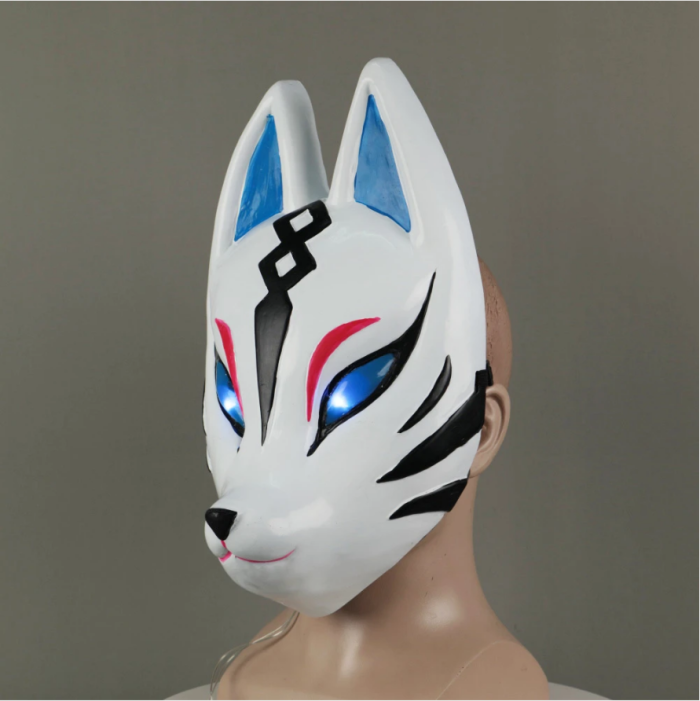 Fortnite Fox Kitsune Animal Mask Adult Unisex Masquerade Helmet Halloween Props