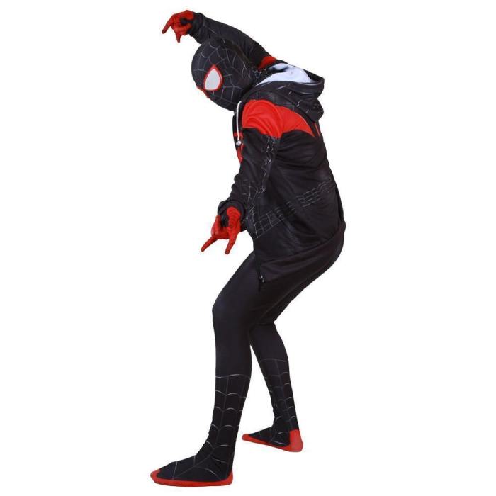 Kids Miles Morales Spider-Gwen Hoodie 3D Printed Sweatshirts Cosplay Costume