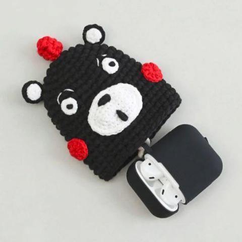 Handmade Knitted Woven & Silicone Apple Airpods Protective Case Cover