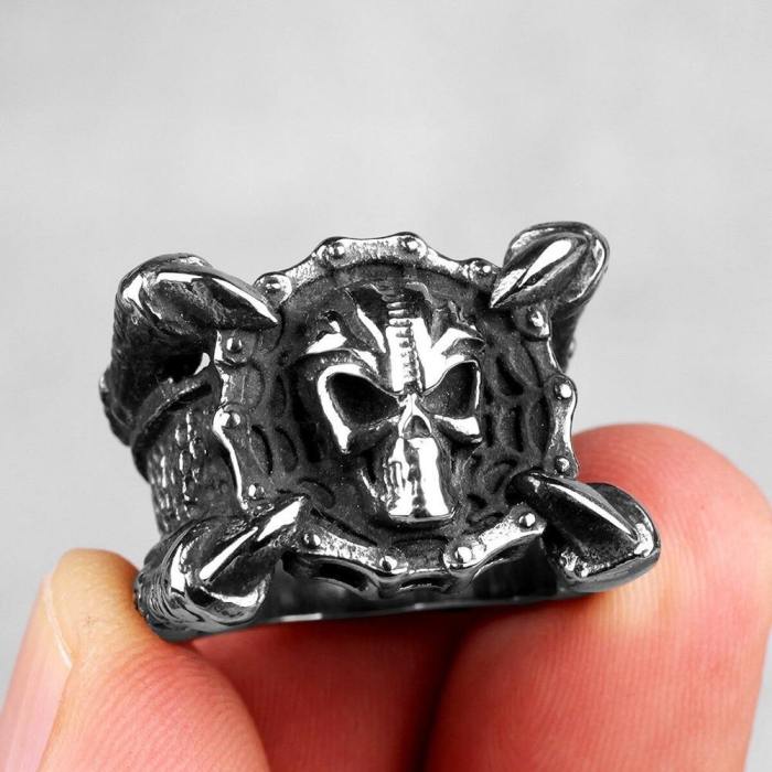 Gothic Skull Stainless Steel Rings