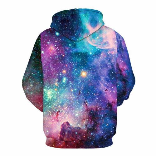 Bright Starry 3D Printed Hoodie Sweatshirt Pullover