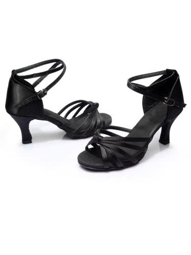 Indoor Silk Satin Latin Dance Shoes