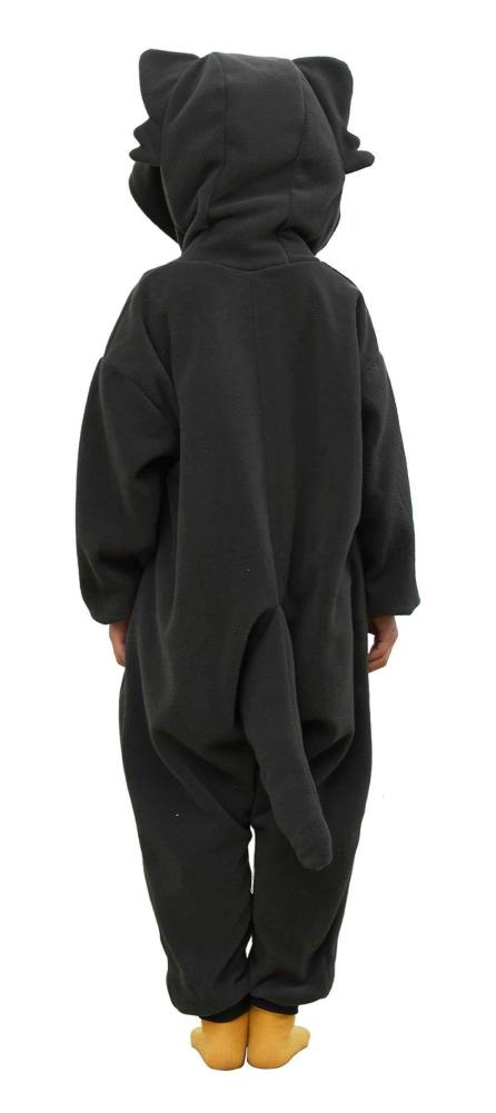 Kids Unisex Onesie Cosplay Pajamas Lovely Gray Wolf Costume