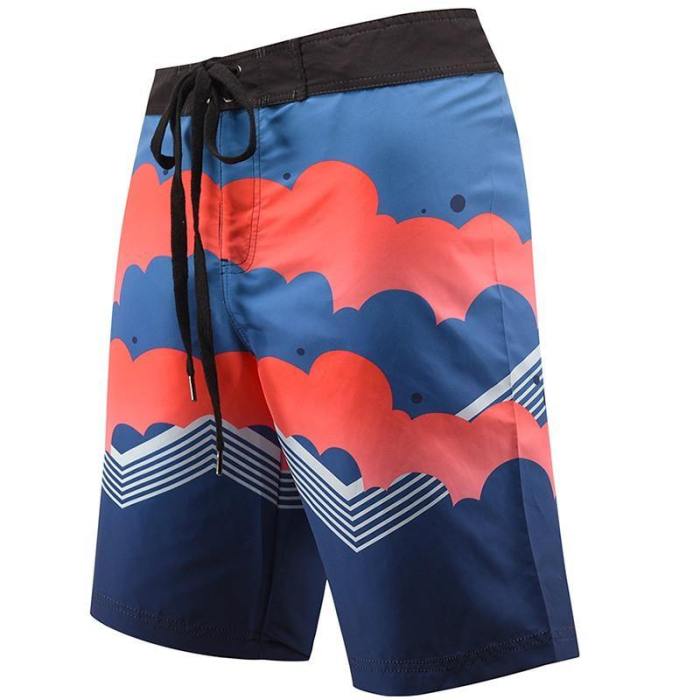 Men'S Beach Board Shorts Blue Swimming Pants