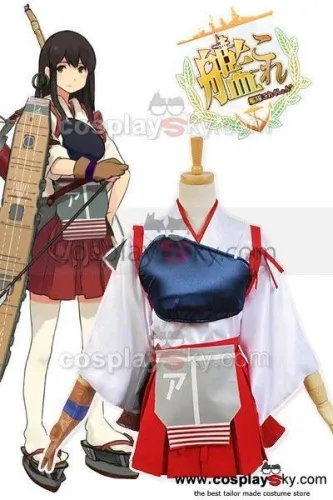 Kantai Collection Kancolle Japanese Aircraft Carrier Akagi Cosplay Costume