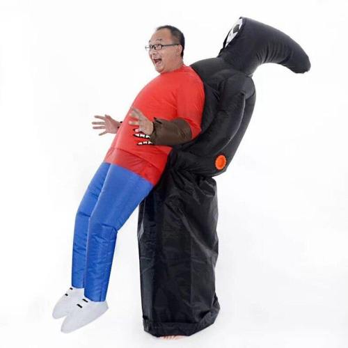 Horror Halloween Skeleton Ghost Dark Death Catch Me Inflatable Costume