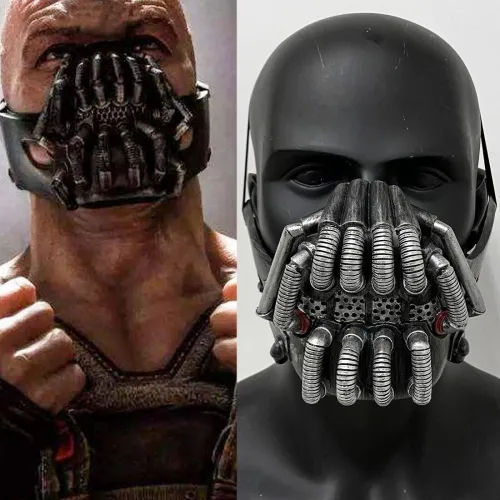 Batman The Dark Knight Bane Latex Mask Cosplay Helmet Halloween Props